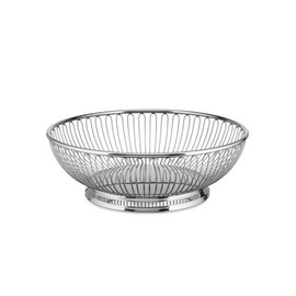 Alessi - Wire Centerpiece Fruit Basket in 18/10 Stainless Steel, Polished, 9-1/2-Inch,Silver