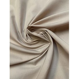 60 Inch Tan Poly Cotton Broadcloth Fabric - by The Yard