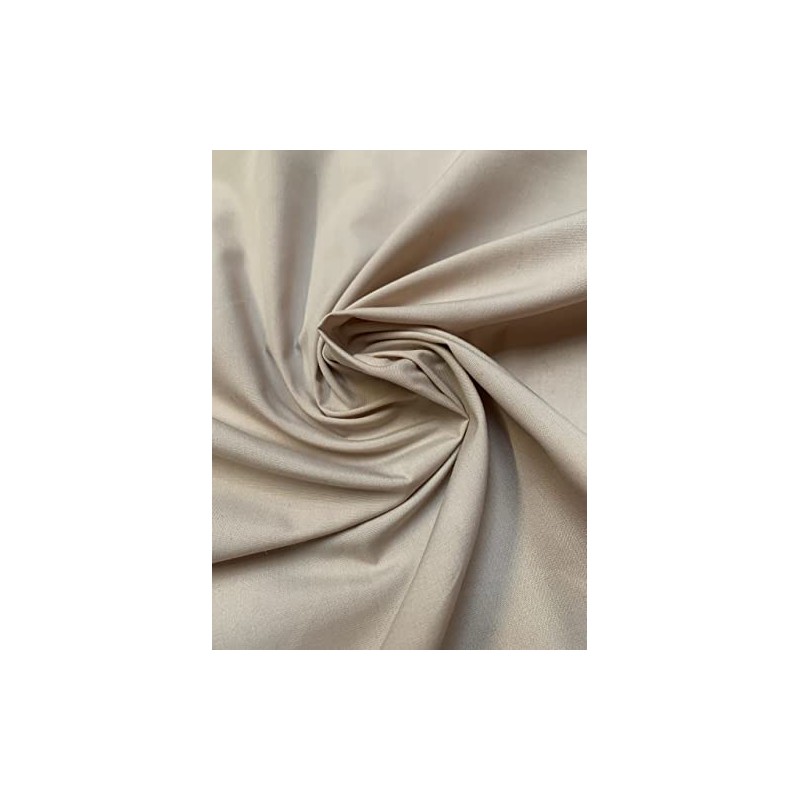 60 Inch Tan Poly Cotton Broadcloth Fabric - by The