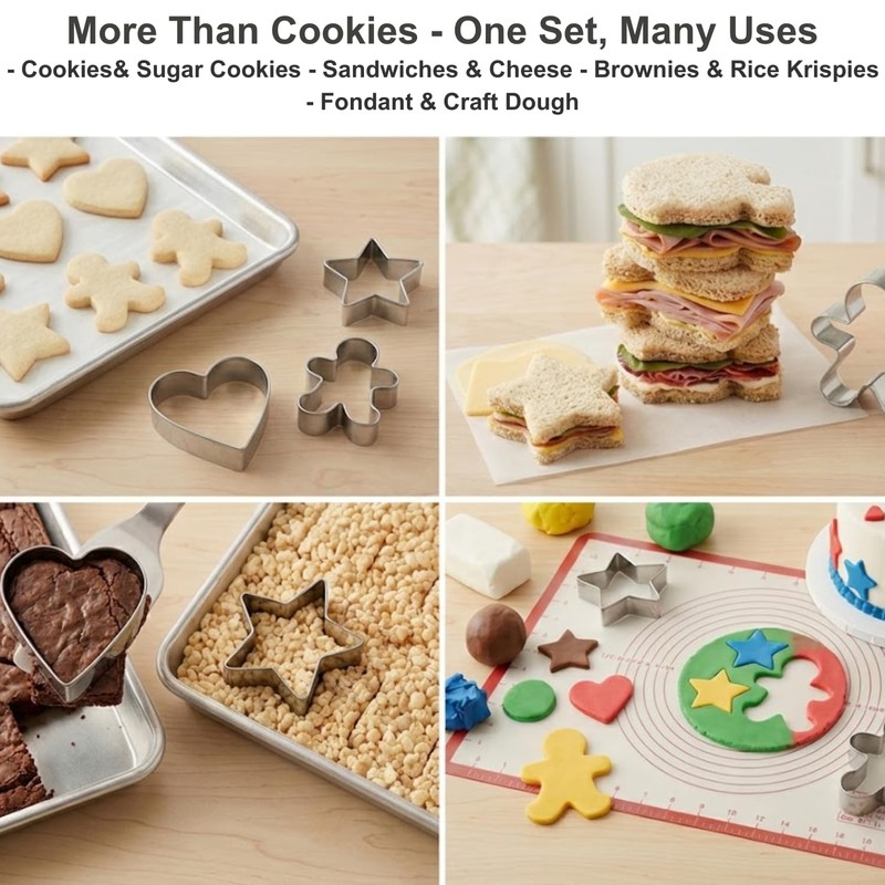 LUBTOSMN Large Number Cookie Cutter Set with Word-10 Piece-Diswasher Safe-#1#2#3#4#5#6#7#8#9#10