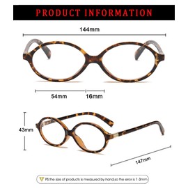 boluoboluomi Vintage Glasses for Women Without Rim, Oval Frame for Men and Women, Oval Small Unisex Sunglasses, Retro 90s Glasses, Yellow-Brown