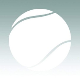 RDW Tennis Ball Sticker - Decal - Die Cut - lifesize - White 10.00" x 10.00"