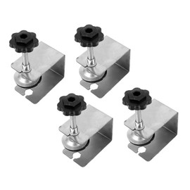 DOITOOL Woodworking Cabinet Assembly 4pcs Stainless Steel Clamps Drawer Installation Metal c Clamps for Woodworking