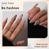 GZMAYUEN Pack of 24 Press on Nails - Leopard Artificial