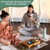 NHQZ Mountain Shape Backflow Incense Burner, Ceramic Incense Holder, Waterfall