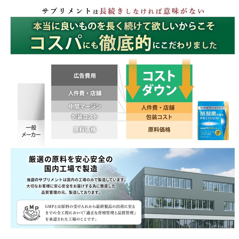 Lactic Acid Bacteria Premium (2.7 Billion Types of Raw Lactobacillus