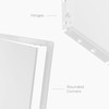 10x13 Inch White Access Panel for Drywall – ABS Plastic