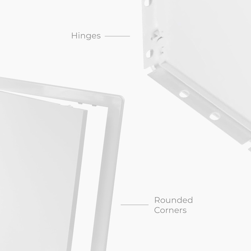10x13 Inch White Access Panel for Drywall – ABS Plastic