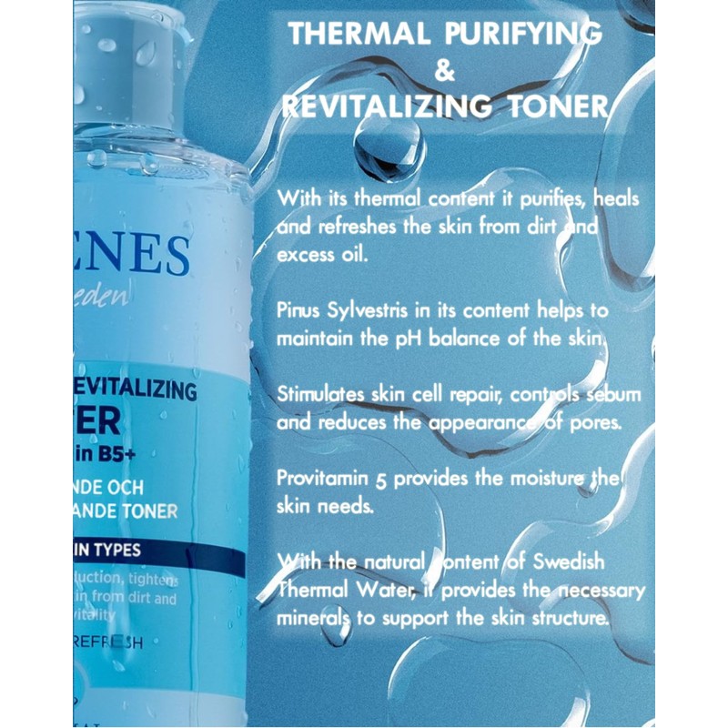 Celenes by Sweden Thermal Purifying & Revitalizing Toner, 200 ml