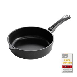 AMT Gastroguss The World´S [.] Casserole Frying pan for Induction, Diameter 26 cm, Height 7 cm, die-cast Aluminium, Lotan® Non-Stick Coating for Fat-Free-Frying, AMZN-I-726-US
