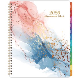 2026 Appointment Book - 2026 Daily Planner, Jan. 2026 - Dec. 2026, 8.5'' x 11'' Hourly Planner 2026, 12-Month Weekly Appointment Book from, Appointment Calendar Planner With Tabs, Flexible Cover