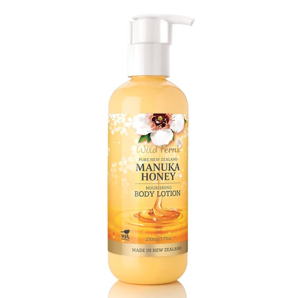 Wild Ferns Manuka Honey Nourishing Body Lotion Large, 93% Natural, 230 milliliters