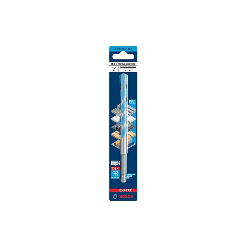 Broca Bosch EXPERT HEX-9 Ø 3/8" X4" X6"