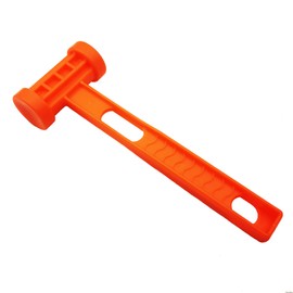 Lightweight Plastic Camping Mallet Camp Tent Stake Hammer with Remover Hole Multi-Functional Tent Peg Puller Mallet Camping Hammer Stake Puller Camping Canopy Tent Hiking Accessories