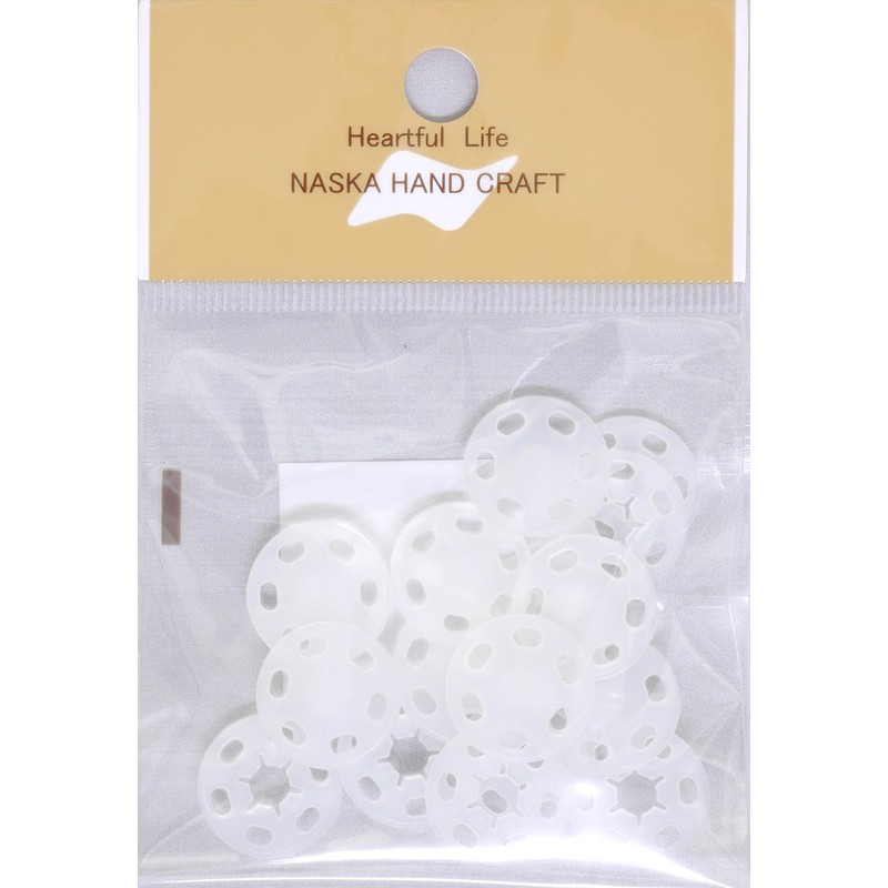Naska Resin Snaps 15 mm 8 Pack Translucent Small – 15 