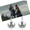 BAUNA Inspired Jewelry Scotland Thistle Dangle Earrings for Women Scottish