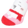 Small Planet Chiikawa Women's Thermal Socks, Fluffy Socks, Snow/Chiikawa, Pink