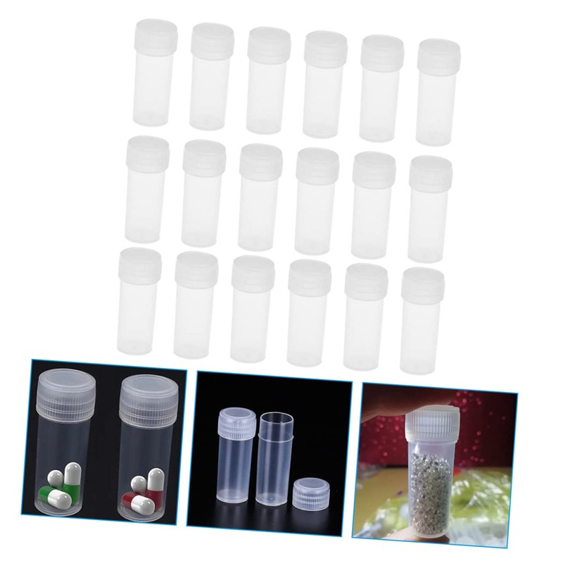Baluue Travel-Friendly 150pcs Mini Bottles Pp Material Dispensing Bottles Lids