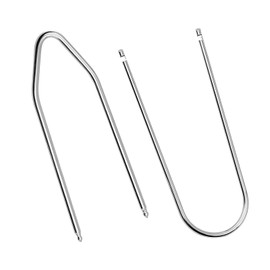 Ohleats 2PCS Car Radio Removal Tool, U/V-Shaped Stereo Radio Disassembly Assembly Pry Tool, Stainless Steel Auto Stereo Release Removal Tool Kit for Most Vehicles, Car Accessories (U+V-Shaped)