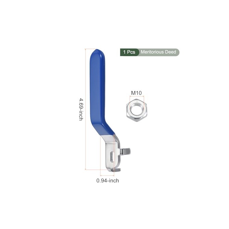 YOKIVE Lever Handle with Iron Chrome Plated Replacement Quarter Turn