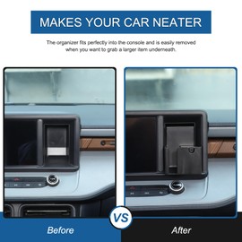 TOYCIDFG Car Dashboard Navigation Panel Storage Box for Ford Maverick 2022-2024, Extend Space Car Interior Organizer Accessories