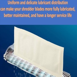 Shredder Lubricant Sheets – 20/25/30 Pack Options – Wax‑Based Sharpening & Cleaning Sheets – Reduces Jams, Noise & Static – Oil-Free Shredder Maintenance for Home & Office-20Pack