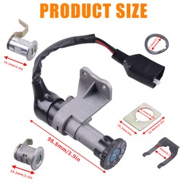 MWMNUN Moped Ignition Switch seat Key Lock Set Suitable for GY6 China 50cc 150cc Taotao Jonway Roketa Peace VIP Magnum 50 Sunny Scooter Moped