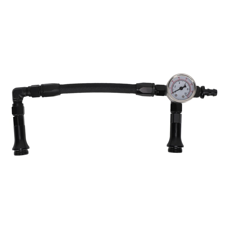 Fuel Line with Pressure Gauge Dual Feed Smooth Fuel Flow
