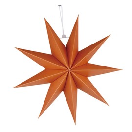 Angoily Elegant Star Lampshade Paper Lantern Light Star Pattern 30cm Orange No Bulbs Included