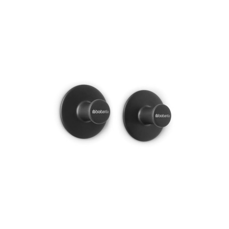 Brabantia Towel Hooks Black