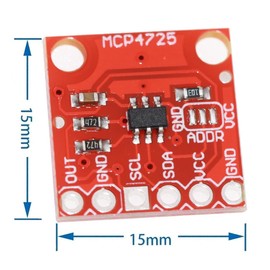 WWZMDiB 2 Pcs MCP4725 DAC Converter Module 12-bit I2C IIC Compatible with for Arduino Raspberry Pi ESP32 STM Digital to Analog Converter Board