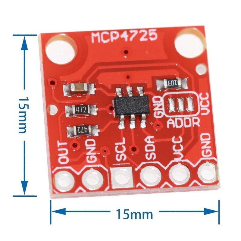 WWZMDiB 2 Pcs MCP4725 DAC Converter Module 12-bit I2C IIC