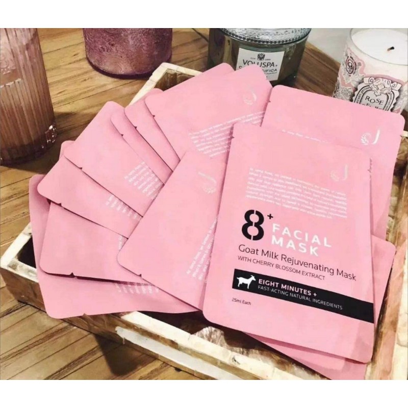 Jema Rose 8+ Minutes Goat Milk Rejuvenating Facial Mask with