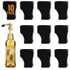 10 Pcs Coffee Syrup Pump Tip Covers - Black Rubber