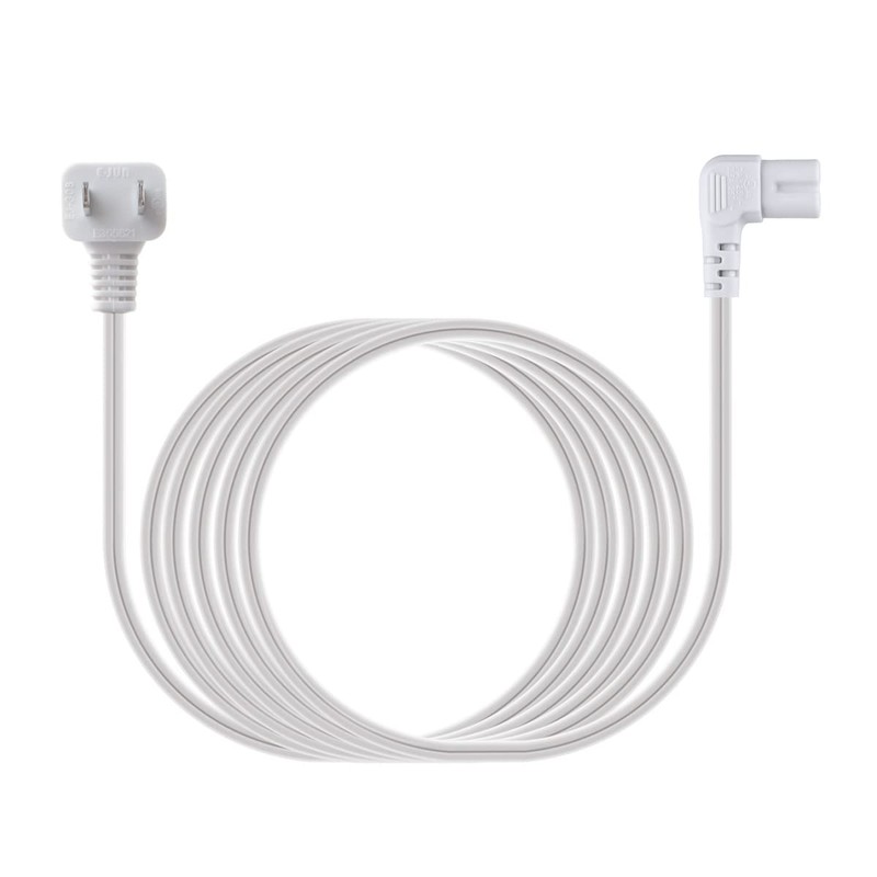C7 Power Cord 2-Slot Non-Polarized 90 Degree Angle SPT-2 18AWG