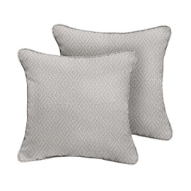 Sorra Home 24 Corded (Set of 2) Pillow, 24 in x 24 in, Ivory 6 Pound