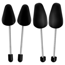 KVBUCC 2 Pairs of Shoe Trees, Practical Adjustable Shoe Trees, Men's and Women's Shoe Trees, Spring Shoe Trees, Shoe Expanders, Shoe Stretchers, Multiple Sizes, Black