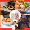 Oven Mitt BBQ Grill Gloves - 1 Pair 5 Finger