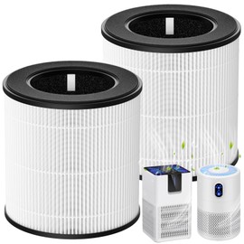 M05 B-D02L Replacement Filter, Compatible with MOOKA M05 / B-D02L / B-D02, KOIOS B-D02L, VEWIOR B-D02U Air Purifiers, H13 True HEPA Filter, 3-Stage Filtration, 2-Pack