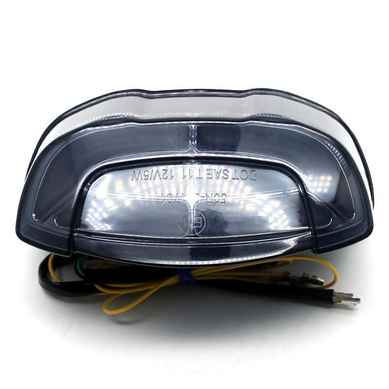 MZS Motorcycle Tail Light, LED Integrated Turn Signal Blinker Brake
