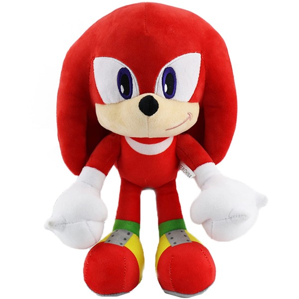 WKxinxuan Sonic Plush Toy Knuckles Sonic 27 cm Red Sonic The Hedgehog Stuffed Animal Doll for Children Christmas Birthday Gift Idea