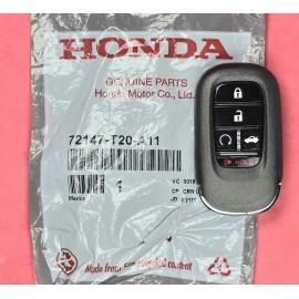 Honda New OEM 2022 - 2024 Honda Accord, Civic Smart Key 5B Trunk/Starter - KR5TP-4