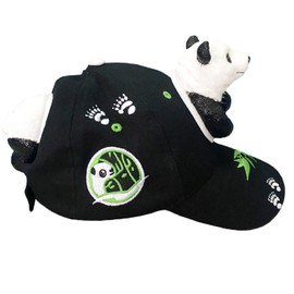 CRAZY GOTEND Mens Adjustable Baseball Caps Cartoon Panda Hats Decorated Headwear (56-58cm)