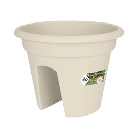 Elho green basics flower bridge 30cm planter - cotton white