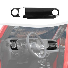 SQQP Center Console Dashboard Decorative Panel Trim Cover Kit Compatible with 2024-2026+ Jeep Wrangler JL JLU & Jeep Gladiator JT(Carbon Fiber)