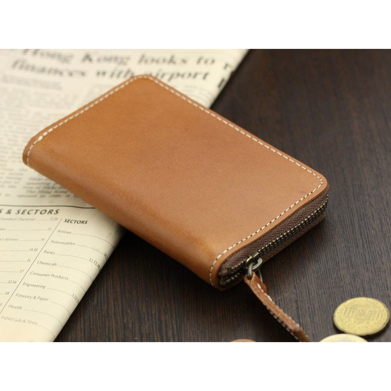 Abies L.P. Made In Japan Tochigi Cowhide Leather Round Zippered