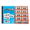 Bingosupermarket Raffle Tickets 1-1000 Cloakroom Tickets - Assorted Colours bordered.