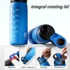 Fjbottle Tritan Plastic Water Bottle With Carry Strap, with Magnetic