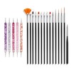Nail Art Brushes Set, 20pcs Nail Design Painting Brushes, Professional