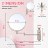 VORREMIRR Wall Mounted Makeup Mirror, 15X/1X Double Sided Magnifying Mirror,